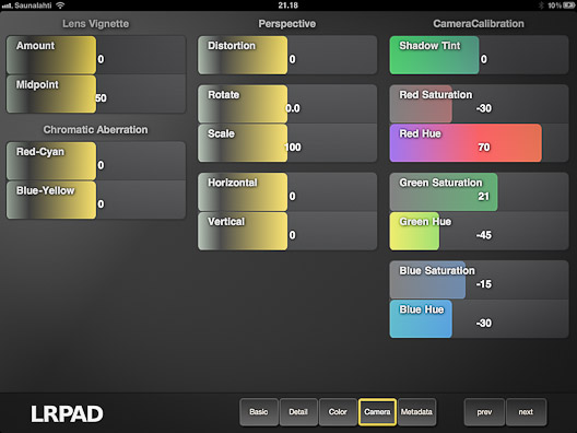 LRPAD - Objektivfehlerkorrektur
